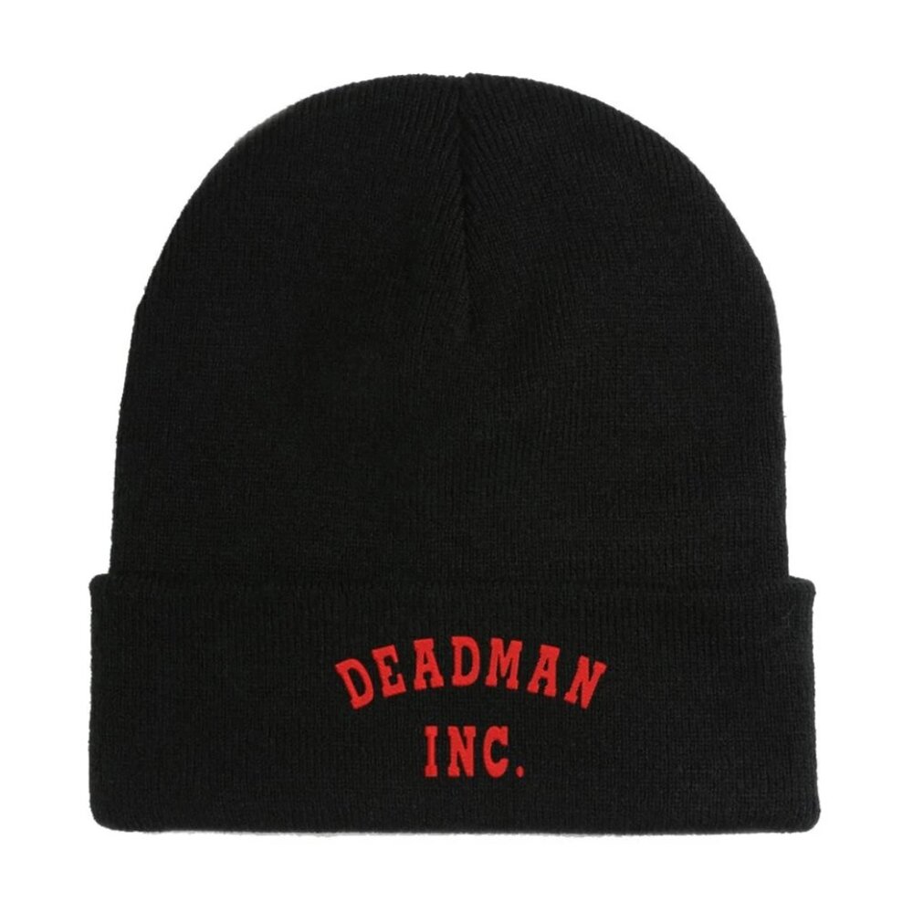 Deadman Inc Logo Embroidered Beanie Hat Cap Winter Fall Soft Comfortable Winter